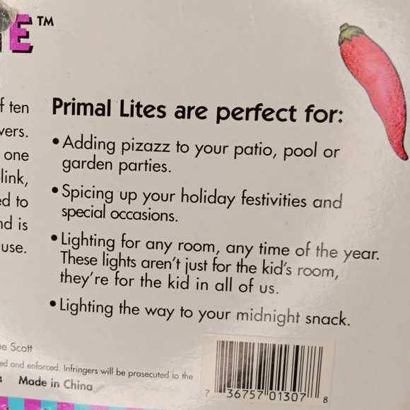 Primal Lite Fun Lights Cactus Christmas Party Lights New - Picture 5 of 9